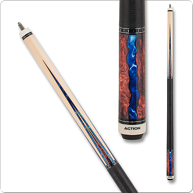 Action Fractal - Maple w/ Burl & Blue Points - ACT152