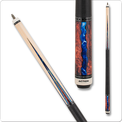 Action Fractal - Maple w/ Burl & Blue Points - ACT152
