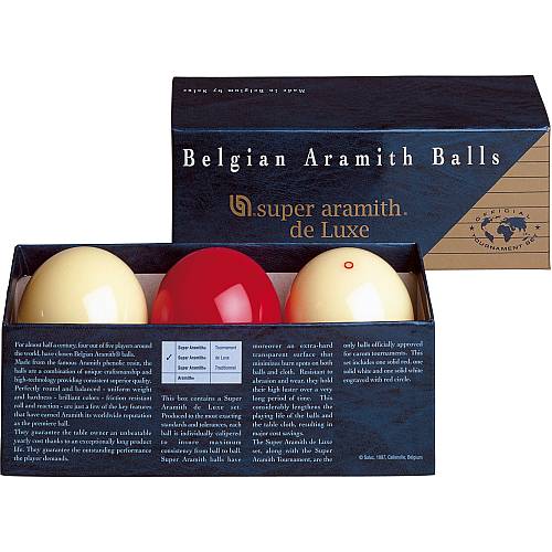Aramith Super de Luxe Carom Set 61.5mm BBACDLX