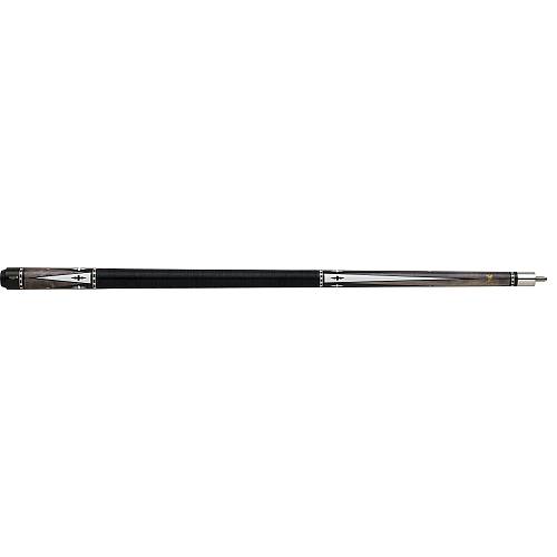 Griffin - GR-24 - Dark gray stained Pool Cue ebony and ivory alternating overlaid points Griffin - GR-24 - Dark gray stained Pool Cue ebony and ivory alternating overlaid points
