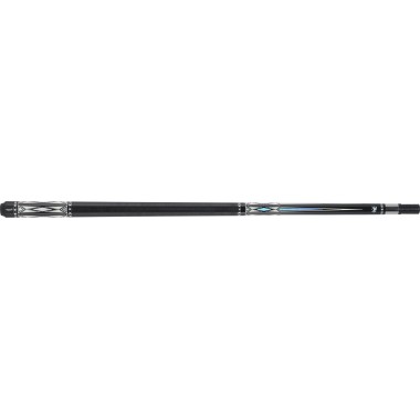 Griffin GR40 Pool Cue - Jet black with cream and mirror overlaid points