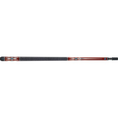 Griffin GR41 Pool Cue -  Cherry stained maple, cream points and turquoise overlay