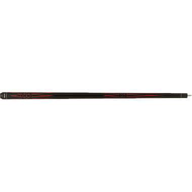 Action Impact IMP72 Cue - Black with red points and red hearts