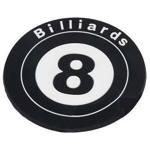 8 Ball Rubber Coaster | Pool Table Accessory | NICR01
