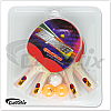 Ping Pong PP3554 Table Tennis Set - 4 Paddles & 3 Balls