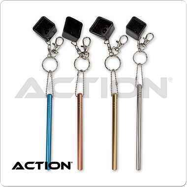 QCHM Metal Pocket Chalker - Billiard Chalk Holder with Clip & Keychain QCHM Metal Pocket Chalker - Billiard Chalk Holder with Clip & Keychain