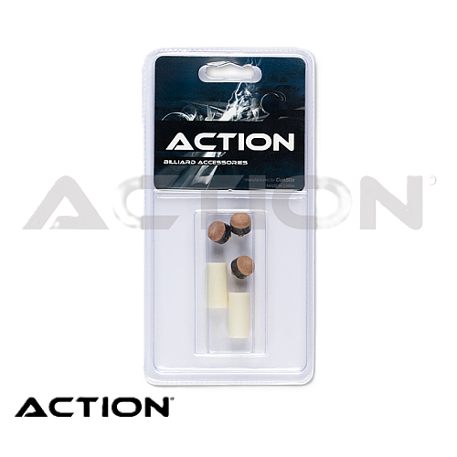 Action QTSCFT Screw-On Cue Tips & Ferrules | 5-Pack Action QTSCFT Screw-On Cue Tips & Ferrules | 5-Pack