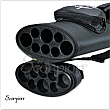 Scorpion SC35 3x5 Hard Cue Case – Black Vinyl with Embroidered Scorpion Logo