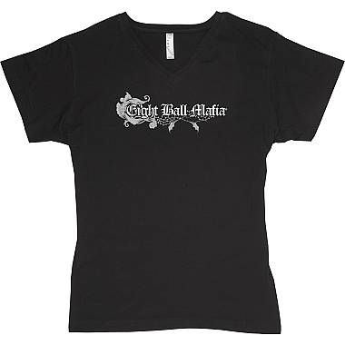 Eight Ball Mafia Women’s V-Neck T-Shirt TSEBM05 Eight Ball Mafia Women’s V-Neck T-Shirt TSEBM05