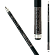 Voodoo 13 Gray Cemetery Pool Cue - Skull Engravings & Leather Wrap