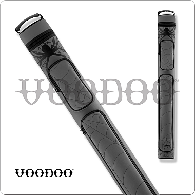 Voodoo VODC22F 2x2 Hard Cue Case - Gray with Black Spider Voodoo VODC22F 2x2 Hard Cue Case - Gray with Black Spider