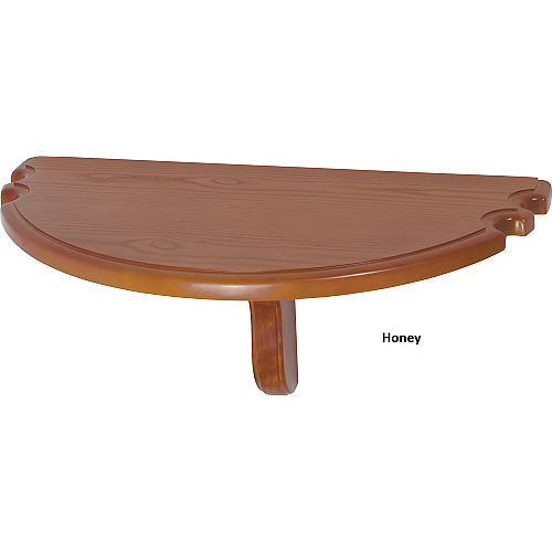 Half Moon Wall Shelf with Cue Holder – Model WRSHH